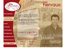 Tablet Screenshot of domainedefiervaux.com